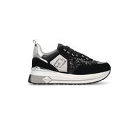 Liu Jo BF5009PX064 Women's Sneakers Leather Black Casual Shoes, Black, 7 UK