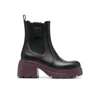 LIU JO Carrie leather ankle boots - Black 40-41