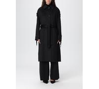 LIU JO Coat Woman color Black - Size: 42 - female