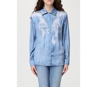 LIU JO Cotton Shirt with Print - Size: 38 - female