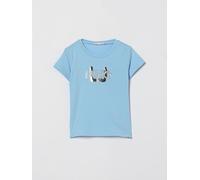 LIU JO Cotton T-shirt with Rhinestone Logo - Size: 2 - female