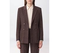 LIU JO Cropped Double-Breasted Tartan Blazer in Viscose Blend - Size: 40 - female
