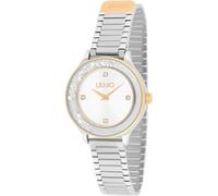 Liu Jo Dancing Shine Ladies Steel Watch with Rotating Crystal Dial and Magnetic Clasp Bracelet TLJ2344, silver, Modern