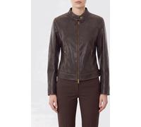 LIU JO Faux Leather Biker Jacket with High Collar and Slim Fit - Size: 38 - female