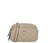 Liu Jo Faux Leather Shoulder Bag with Embossed Design, Beige, Zipper Closure