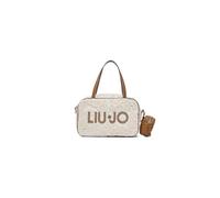 Liu Jo Ferielle M Lace Bag with Charm Coin Purse, Cream, 26 x 12 x 16 cm, Adjustable Shoulder Strap