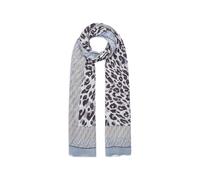 LIU JO geometric animal-print scarf - Blue One Size