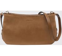 LIU JO Gerona Faux Suede Crossbody Bag with Zip Closure and Tonal Logo