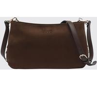 LIU JO Gerona Faux Suede Crossbody Bag with Zip Closure and Tonal Logo