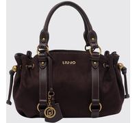 LIU JO Gerona Handbag in Suede-Effect Synthetic Leather with Charm