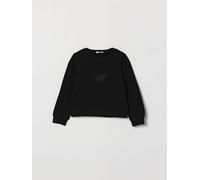 LIU JO Girl's Cotton Sweatshirt with Rhinestone Logo and Elasticated Hem - Size: 5 - female