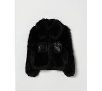 LIU JO Girl's Faux Fur Coat with Classic Collar and Patch Pockets - Size: S - female