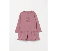 LIU JO Girl's Graphic Print Cotton Sweatshirt Dress with Rhinestone Logo - Size: 7 - unisex