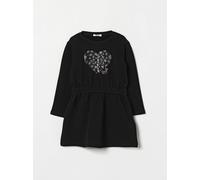 LIU JO Girl's Heart Print Cotton Sweatshirt Dress with Rhinestone Logo - Size: 5 - female