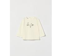 LIU JO Girl's Long-Sleeved Cotton T-Shirt with Laminated Logo and Rhinestones - Size: 9M - unisex