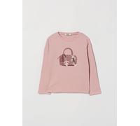 LIU JO Girl's Long-Sleeved Cotton T-Shirt with Rhinestone Logo - Size: 18M - female
