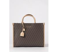 LIU JO Grained Synthetic Leather Bag with All-Over Monogram