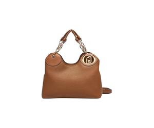 Liu Jo handbag shoulder bag Faiza ECS Satchel Bag Suede brown