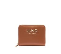 Liu Jo Jeans Caliwen Wallet with Zip and Central Logo Brown, Deer, Taglia Unica, Wallets