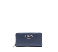 Liu Jo Jeans Caliwen Wallet with Zip and Central Logo Brown, Dress Blue, One size