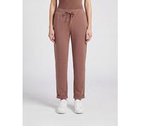 LIU JO Jersey Jogging Bottoms with Rhinestone Logo and Elastic Waist - Size: M - female