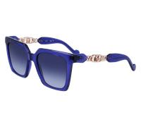Liu Jo LJ779S 502 Woman Sunglasses Injected Blue Squared Normal Shaded