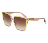 Liu Jo LJ798S 279 Woman Sunglasses Acetate Brown Squared Normal Shaded