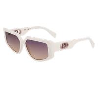Liu Jo LJ801S 102 Woman Sunglasses Bio-inject White Squared Normal