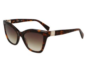 Liu Jo LJ804S 240 Woman Sunglasses Acetate Havana Squared Normal