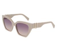 Liu Jo LJ814SR 264 Woman Sunglasses Acetate Beige Cat Eye Normal Shaded