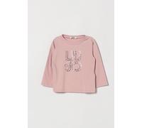 LIU JO Long-Sleeved Cotton T-Shirt for girls with rhinestone logo - Size: 4 - female