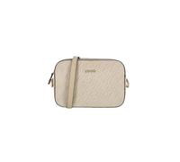 Liu Jo Manhattan Shoulder Bag M, Neutral, All Over Embossed Logo, 23 x 16 x 8 cm, Adjustable Shoulder Strap