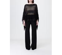 LIU JO Mesh Polyester Poncho with Fringes - Size: OS - female