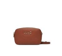 LIU JO Milano Leather Shoulder Bag, Brown, Classic Design with Zip