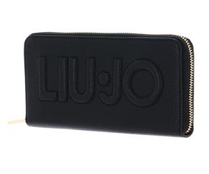 LIU JO purse Logo Zip Around Wallet XL Nero