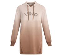 LIU JO rhinestone-embellished hoodie - Brown XS-S-M-L