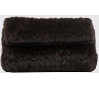 LIU JO Riccy Medium Clutch in Faux Fur with Removable Leather Handle - Size: OS - female