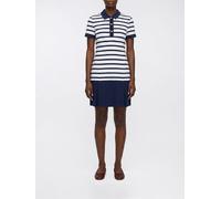 LIU JO Striped Viscose Blend Polo Dress - Size: M - female