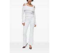 LIU JO Studded off-the-shoulder sweater - White XS-S-M-L-XL