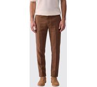 LIU JO Tailored Linen Trousers with Off-Center Closure and Slash Pockets - Size: 44 - male