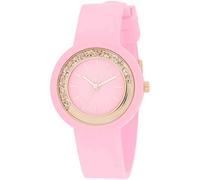 Liu Jo Teen pink silicone woman watch TLJ2206 steel case with crystals