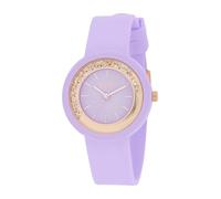 Liu Jo Teen purple silicone woman watch TLJ2204 steel case with crystals