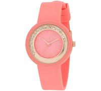 Liu Jo Teen silicone peach TLJ2202 woman watch steel case with crystals