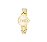 LIU JO Time Women's Gold Watch with Stainless Steel Strap, 3 Bar Water Resistance, Case Diameter: 32 mm, TLJ2040