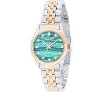 Liu Jo Tiny women's time-only watch with green background TLJ2315 two-tone steel with crystals