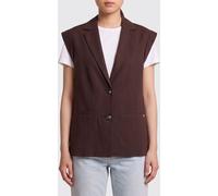 LIU JO Waistcoat Woman color Brown - Size: 38 - female