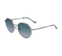 Liu Jo Woman LJ133S 045 Sunglasses Metal Silver Blue Round Normal Shaded