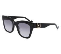 Liu Jo Woman LJ746S 001 Sunglasses Acetate Black Grey Squared Normal Normal