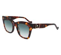 Liu Jo Woman LJ746S 213 Sunglasses Acetate Havana Green Squared Normal