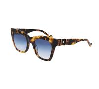 Liu Jo Woman LJ746S 215 Sunglasses Acetate Havana Blue Squared Shaded